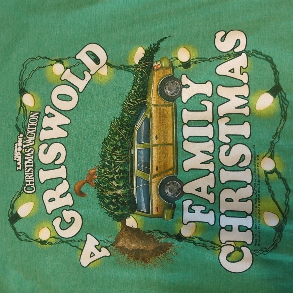Holiday theme Griswold Lational Lampoon's Christmas tee - Picture 2 of 3